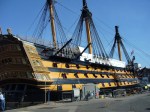 The HMS Victory, now undergoing restoration