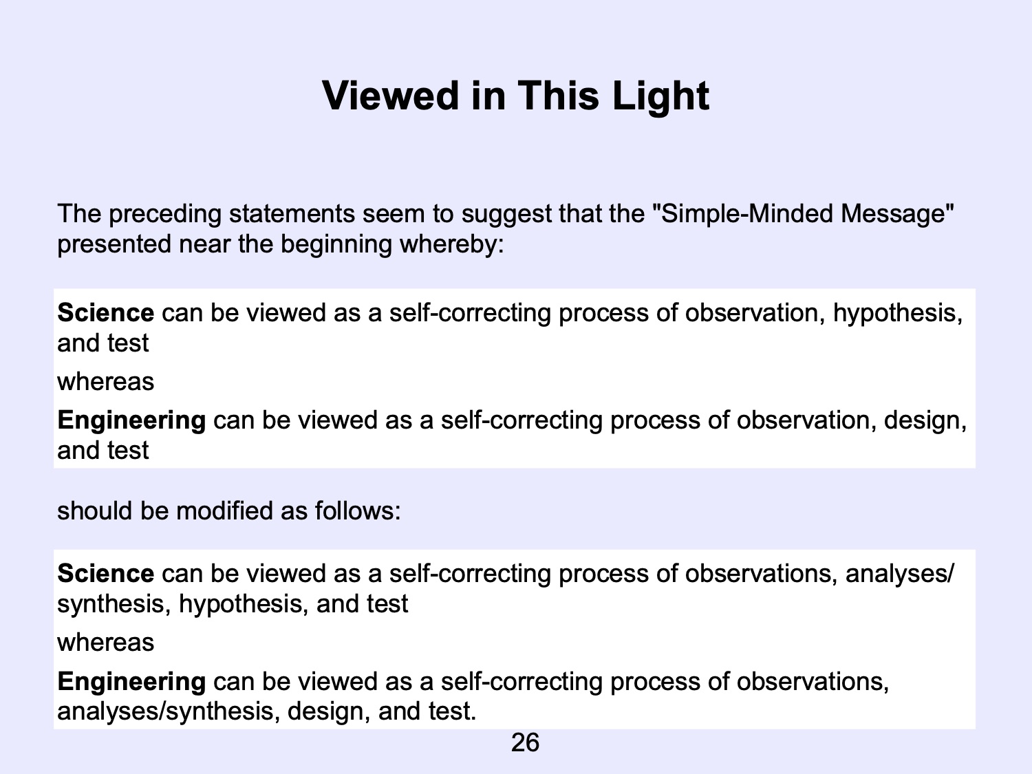 Science and Engineering